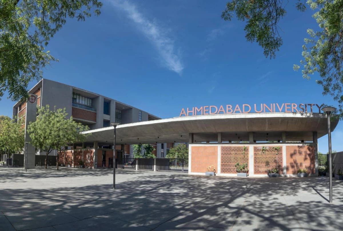 Entrance of Ahmedabad University campus